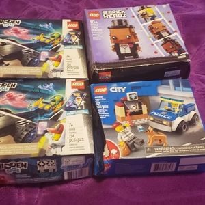 4 boxes of legos
